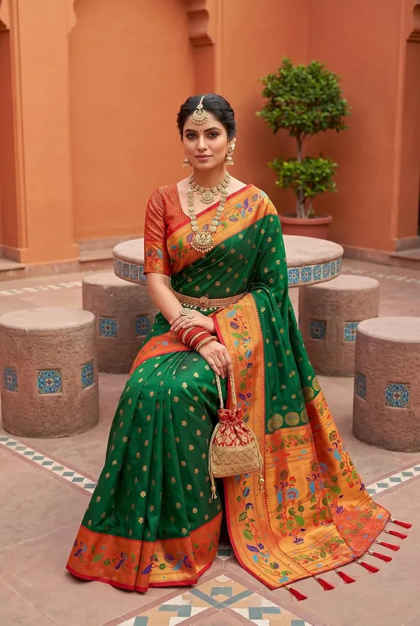 Paithani_Silk_Saree_With_Blouse_Piece