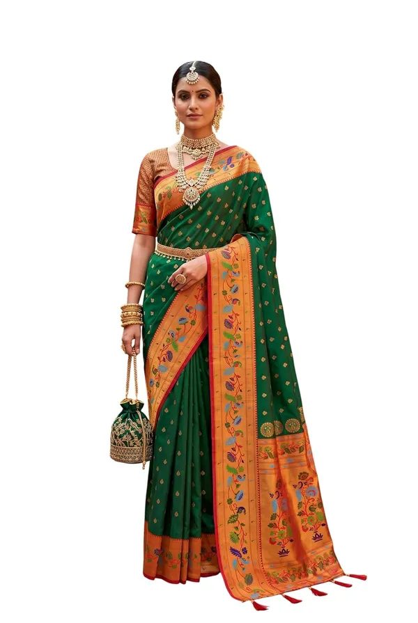 Paithani_Silk_Saree_With_Blouse_Piece