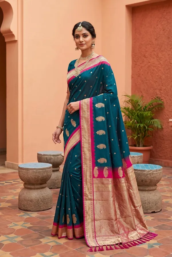 Silk_Saree_With_Blouse_Piece