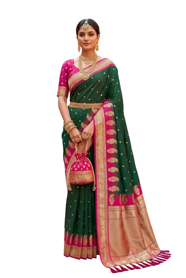 Silk_Saree_With_Zari_Weaving_And_Blouse_Piece