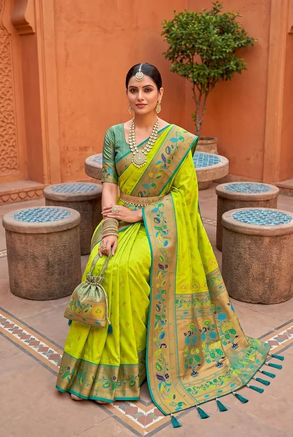 Paithani_Silk_Saree_With_Blouse_Piece