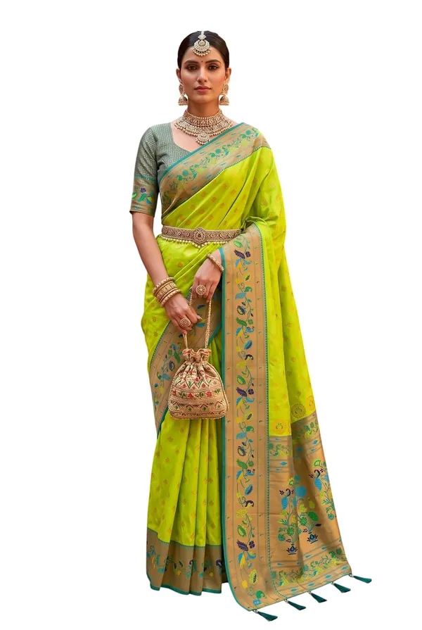 Paithani_Silk_Saree_With_Blouse_Piece