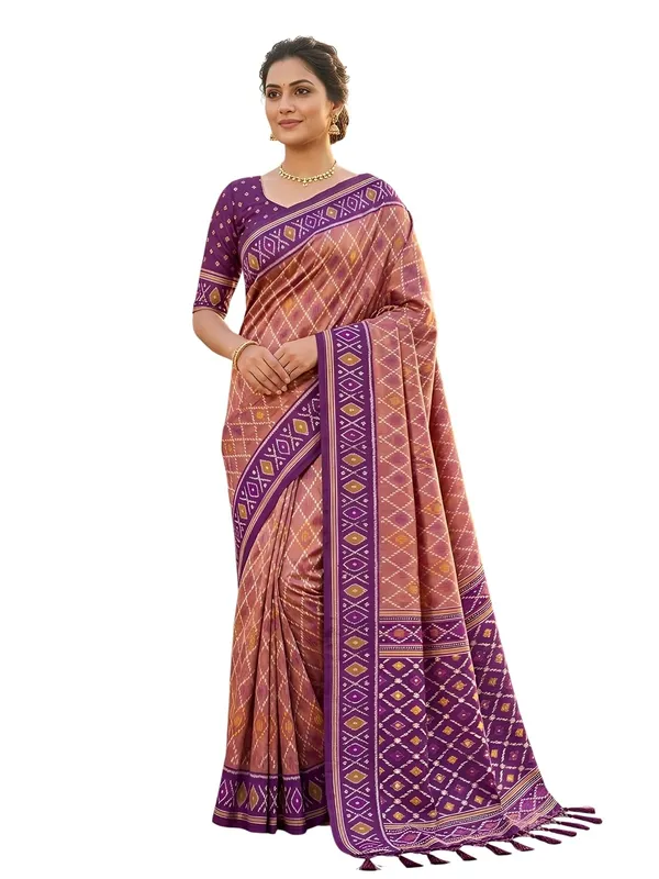Patola_Silk_Saree_With_Blouse_Piece