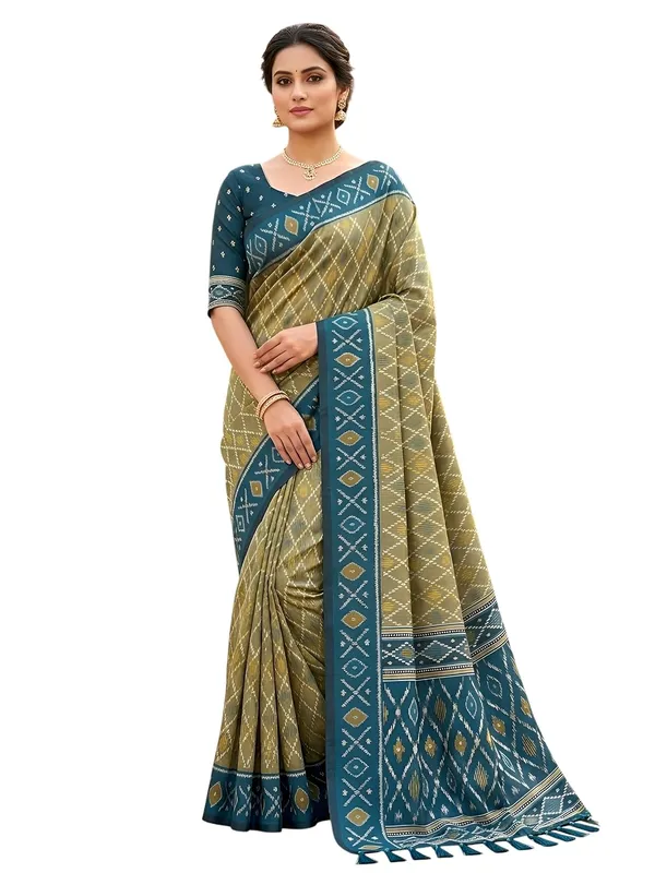 Patola_Silk_Saree_With_Blouse_Piece