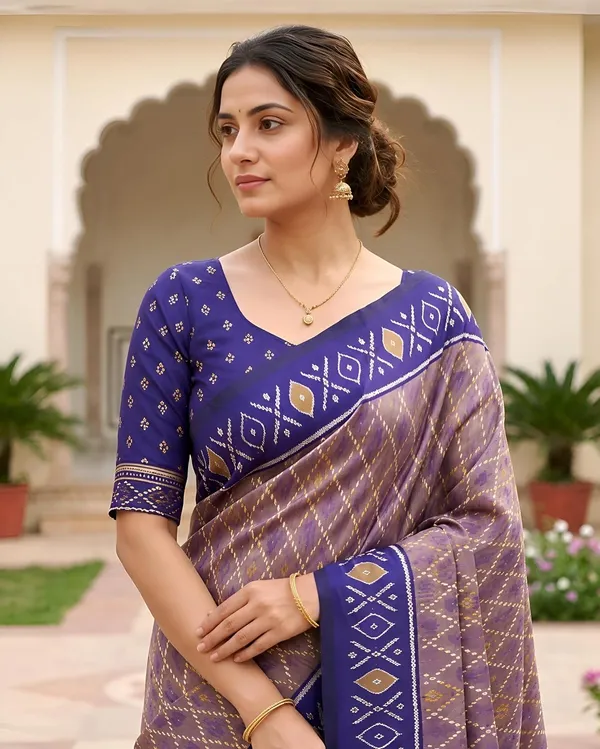 Patola_Silk_Saree_With_Blouse_Piece