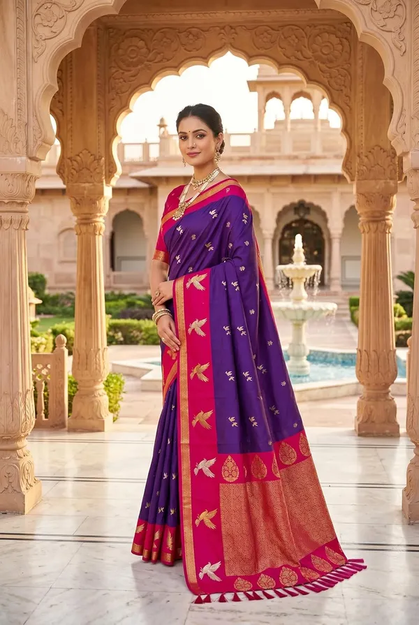 Silk_Saree_With_Zari_Weaving_And_Blouse_Piece