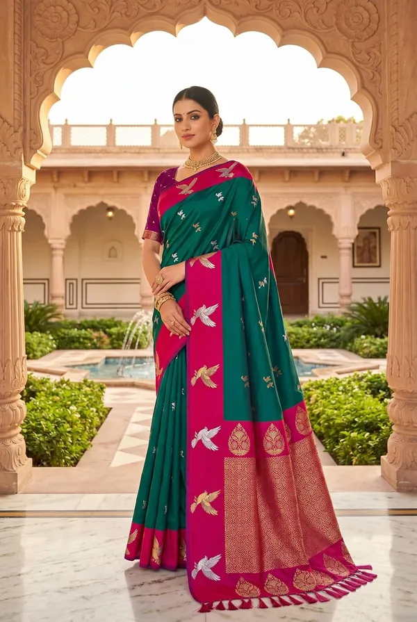 Silk_Saree_With_Blouse_Piece
