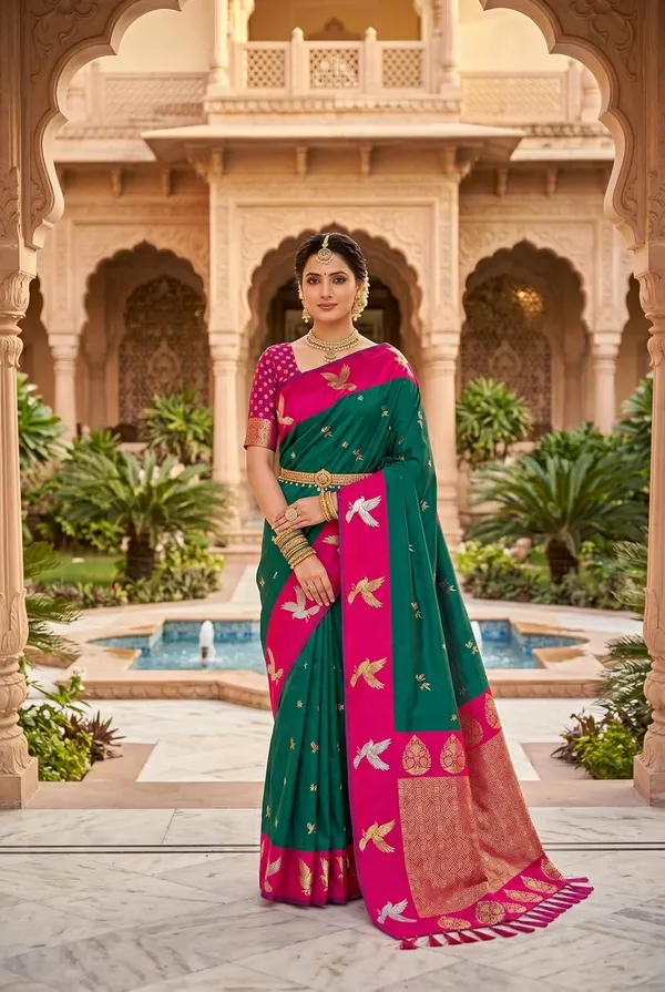 Silk_Saree_With_Blouse_Piece