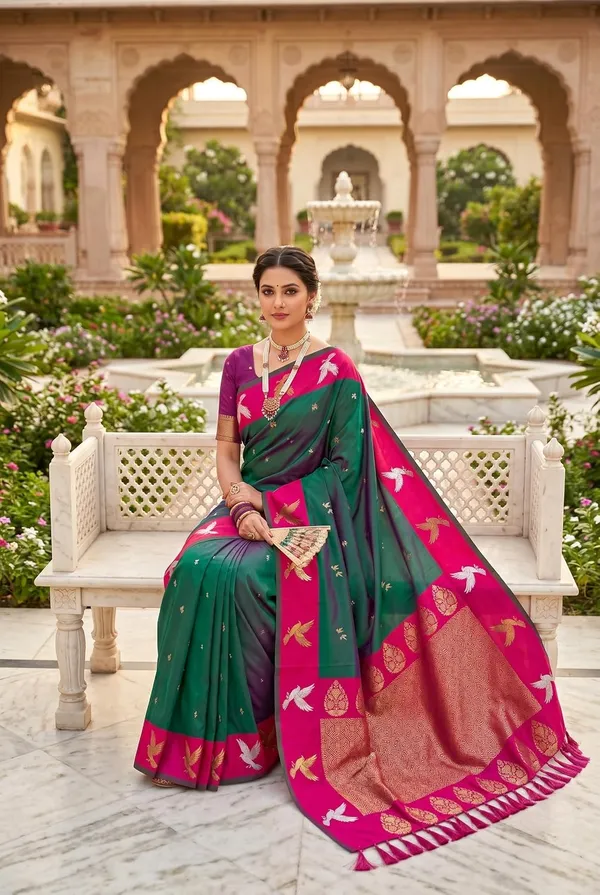Silk_Saree_With_Blouse_Piece