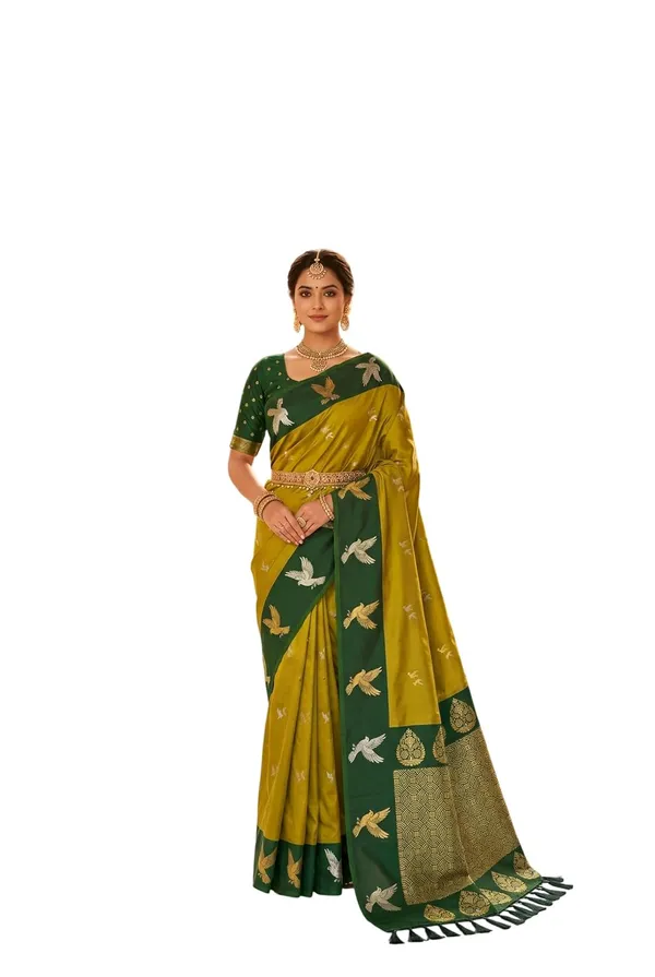 Silk_Saree_With_Zari_Weaving_And_Blouse_Piece