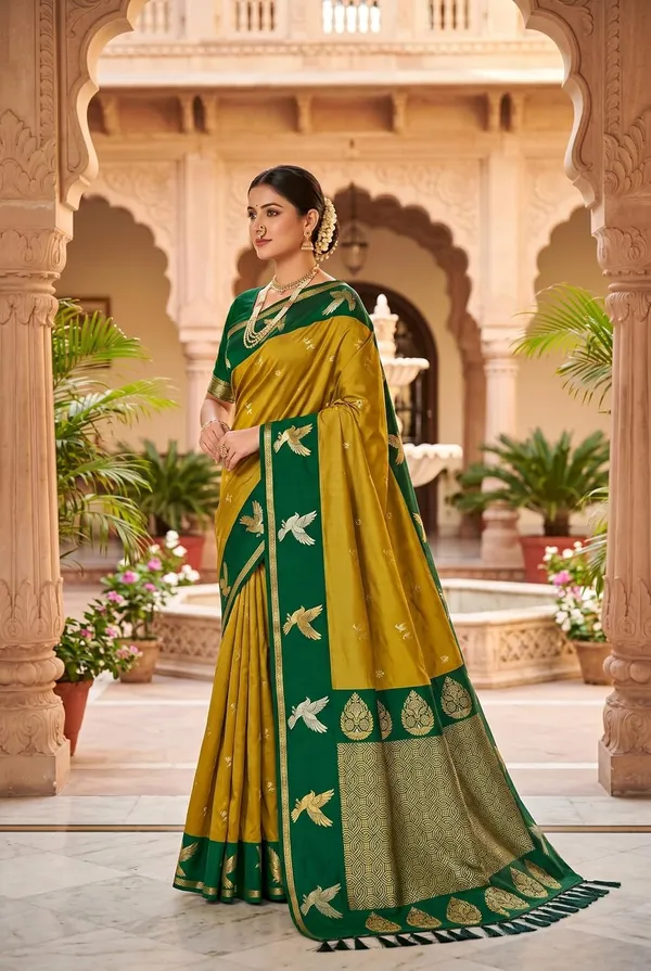 Silk_Saree_With_Zari_Weaving_And_Blouse_Piece