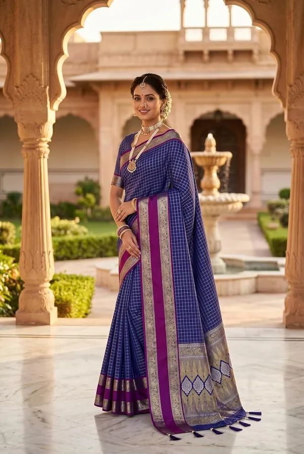 Silk_Saree_With_Zari_Weaving_And_Blouse_Piece