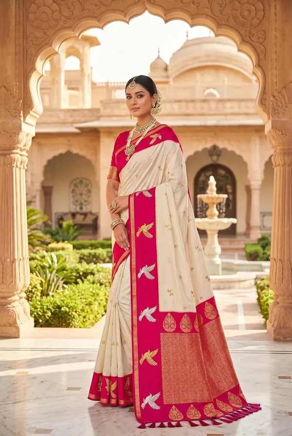 Silk_Saree_With_Zari_Weaving_And_Blouse_Piece