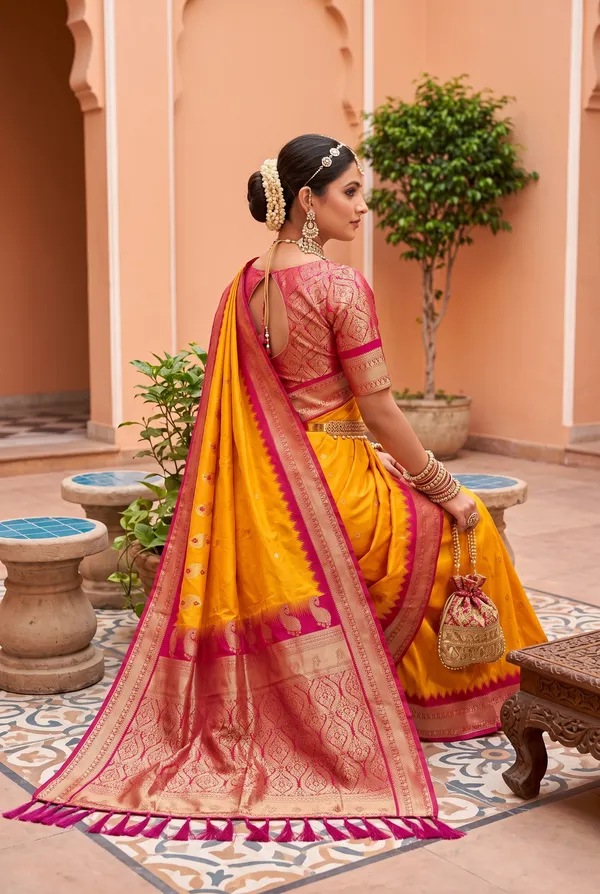 Banarasi_Silk_Saree_with_Silver_Zari_Paisley_Weaving