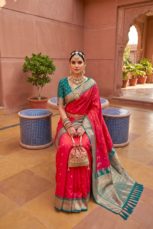 Banarasi_Silk_Saree_with_Silver_Zari_Paisley_Weaving