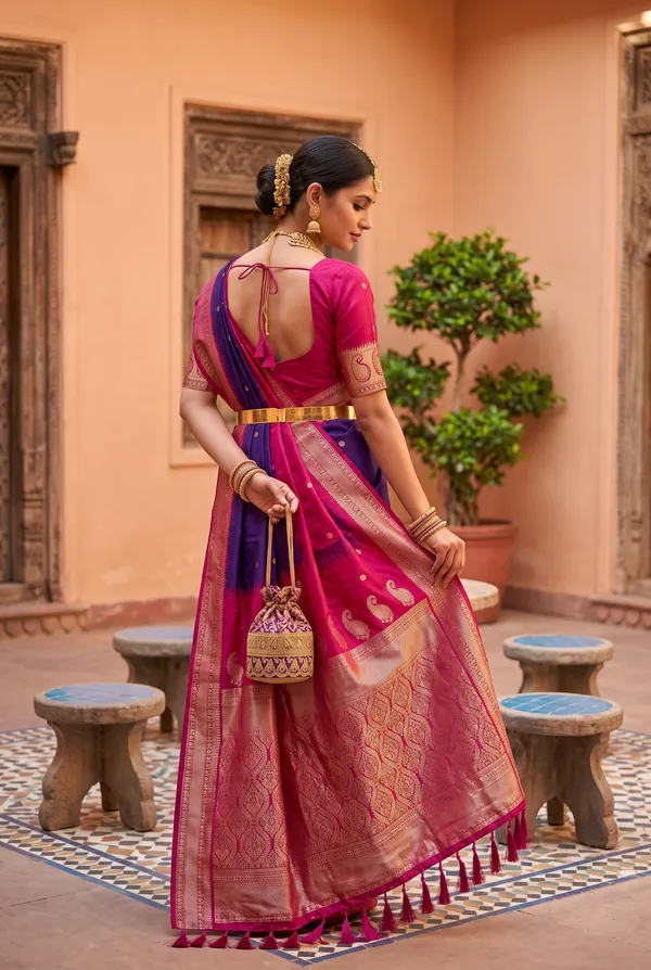 Banarasi_Silk_Saree_with_Silver_Zari_Paisley_Weaving