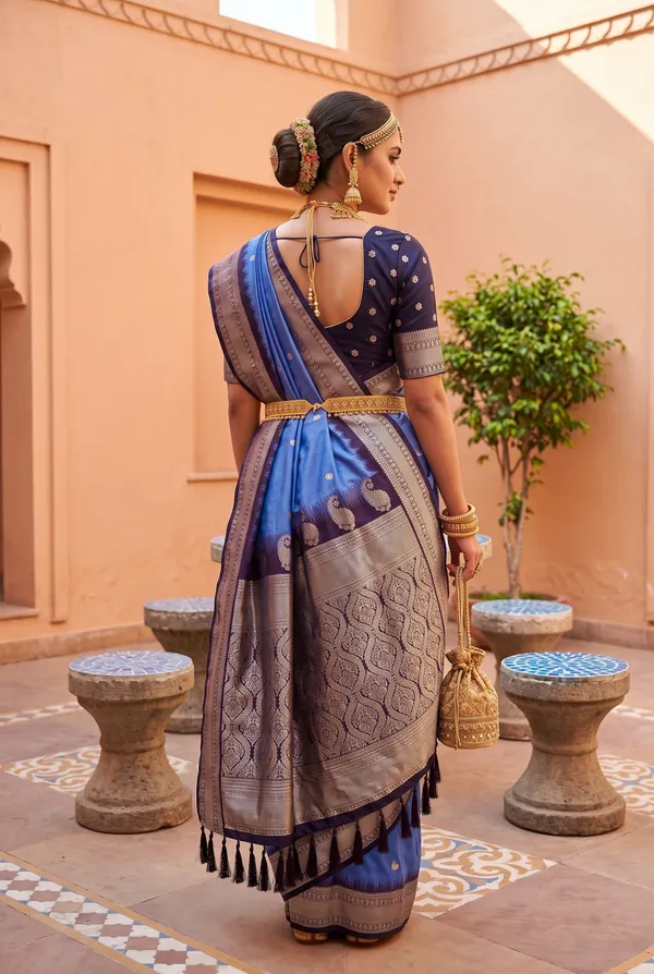 Banarasi_Silk_Saree_with_Silver_Zari_Paisley_Weaving