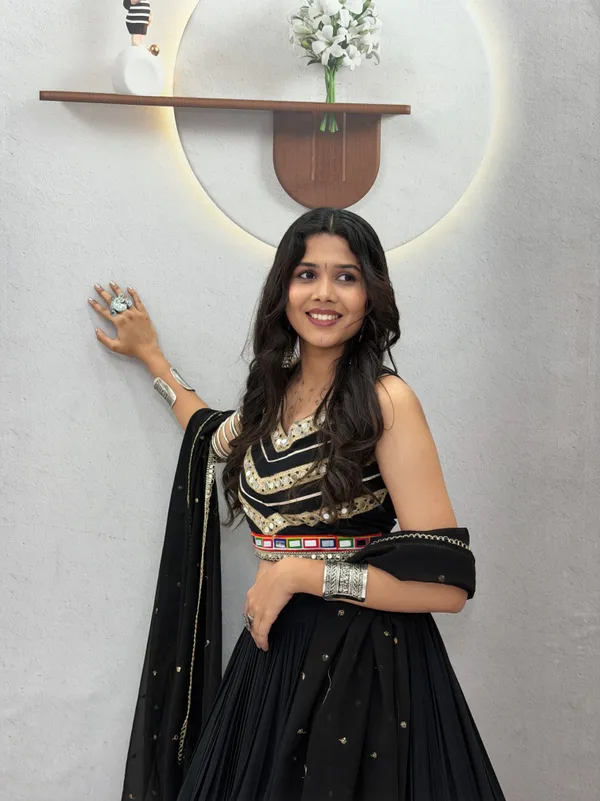 Black_Cotton_Lehenga_Choli_Set_with_Mirror_Work_&_Sequined_Dupatta