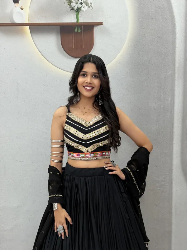 Black_Cotton_Lehenga_Choli_Set_with_Mirror_Work_&_Sequined_Dupatta