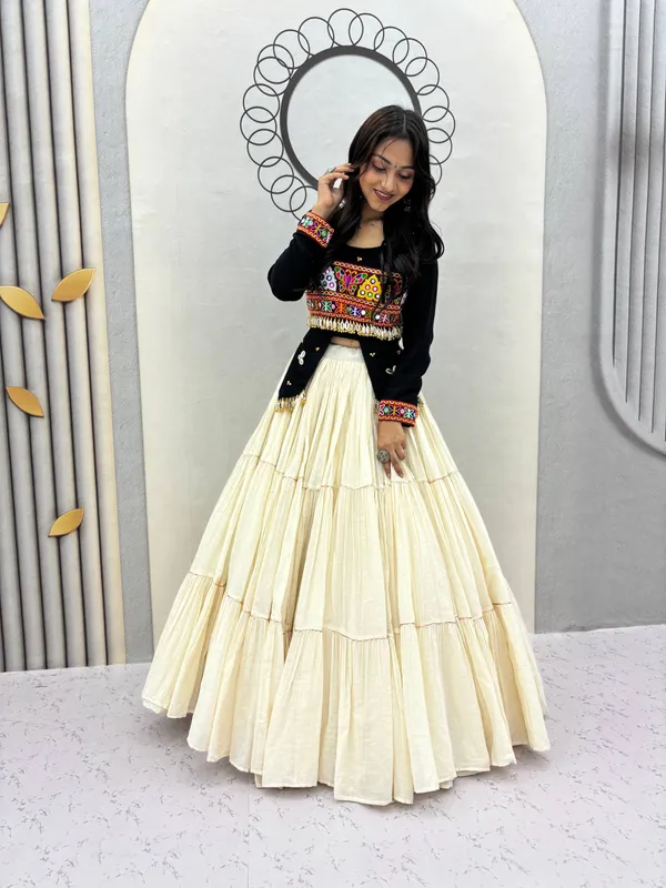 Black_&_Ivory_Kutch_Embroidered_Traditional_Lehenga_Choli_Set_with_Mirror_&_Shell_Detailing