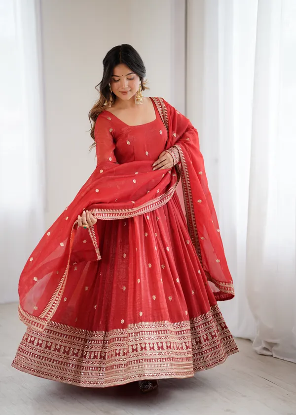 Crimson_Red_Embroidered_Anarkali_Suit_Set_with_Organza_Dupatta
