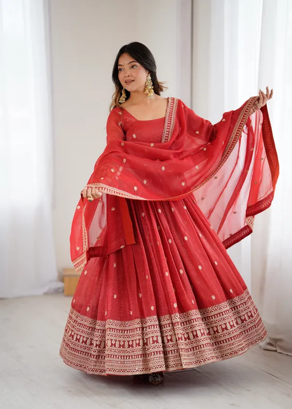 Crimson_Red_Embroidered_Anarkali_Suit_Set_with_Organza_Dupatta