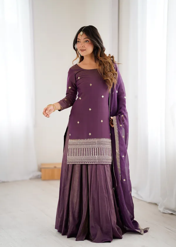 Deep_Plum_Embroidered_Silk_Sharara_Set_with_Sheer_Dupatta