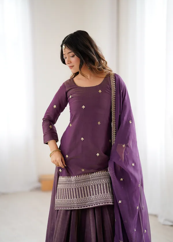 Deep_Plum_Embroidered_Silk_Sharara_Set_with_Sheer_Dupatta