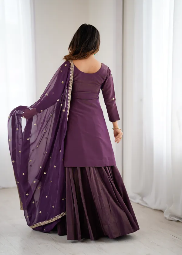 Deep_Plum_Embroidered_Silk_Sharara_Set_with_Sheer_Dupatta