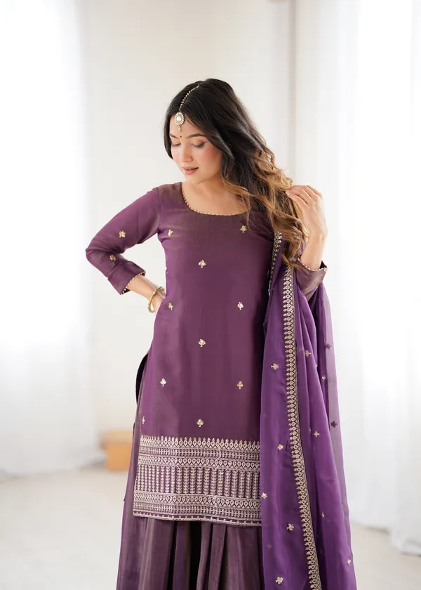 Deep_Plum_Embroidered_Silk_Sharara_Set_with_Sheer_Dupatta