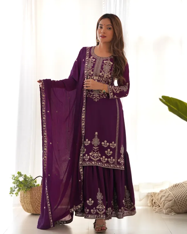 Deep_Purple_Embroidered_Georgette_Sharara_Suit_Set_with_Matching_Dupatta