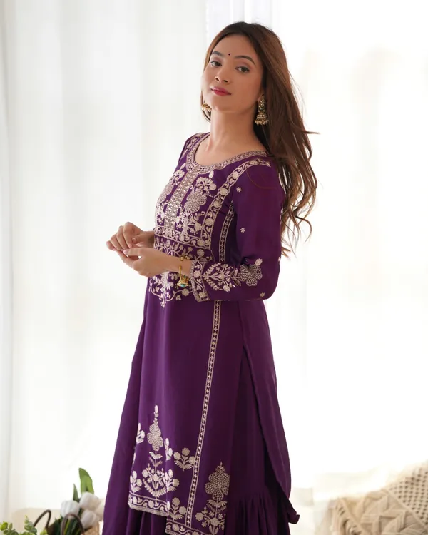 Deep_Purple_Embroidered_Georgette_Sharara_Suit_Set_with_Matching_Dupatta