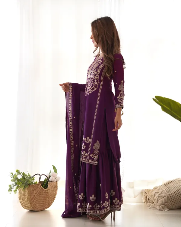 Deep_Purple_Embroidered_Georgette_Sharara_Suit_Set_with_Matching_Dupatta