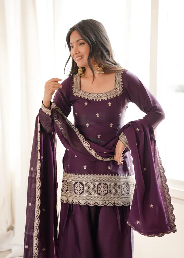 Deep_Purple_Embroidered_Kurta,_Salwar_&_Dupatta_Set