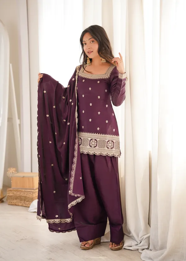 Deep_Purple_Embroidered_Kurta,_Salwar_&_Dupatta_Set