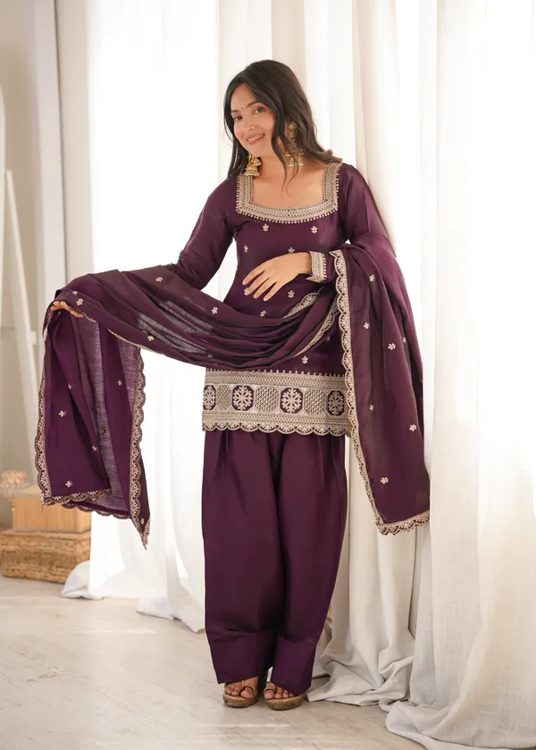 Deep_Purple_Embroidered_Kurta,_Salwar_&_Dupatta_Set