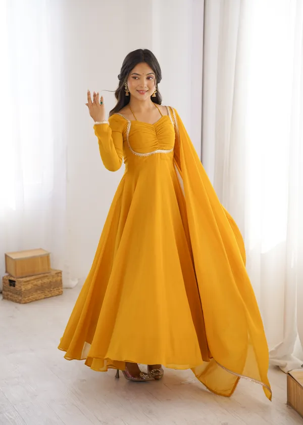 Elegance_Yellow_Georgette_Anarkali_Gown_with_Sequined_Lace_Border_Dupatta_Set