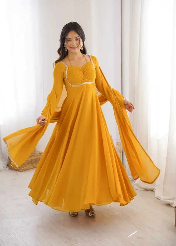 Elegance_Yellow_Georgette_Anarkali_Gown_with_Sequined_Lace_Border_Dupatta_Set