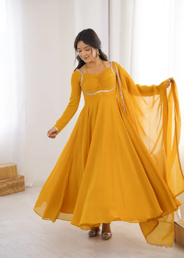 Elegance_Yellow_Georgette_Anarkali_Gown_with_Sequined_Lace_Border_Dupatta_Set
