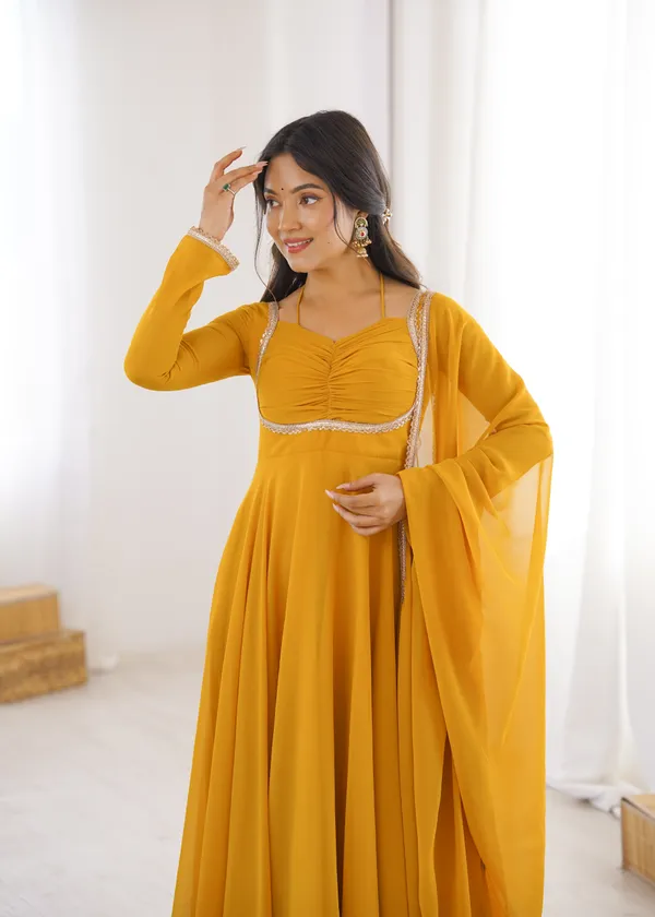 Elegance_Yellow_Georgette_Anarkali_Gown_with_Sequined_Lace_Border_Dupatta_Set