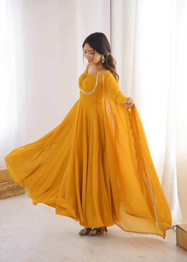 Elegance_Yellow_Georgette_Anarkali_Gown_with_Sequined_Lace_Border_Dupatta_Set