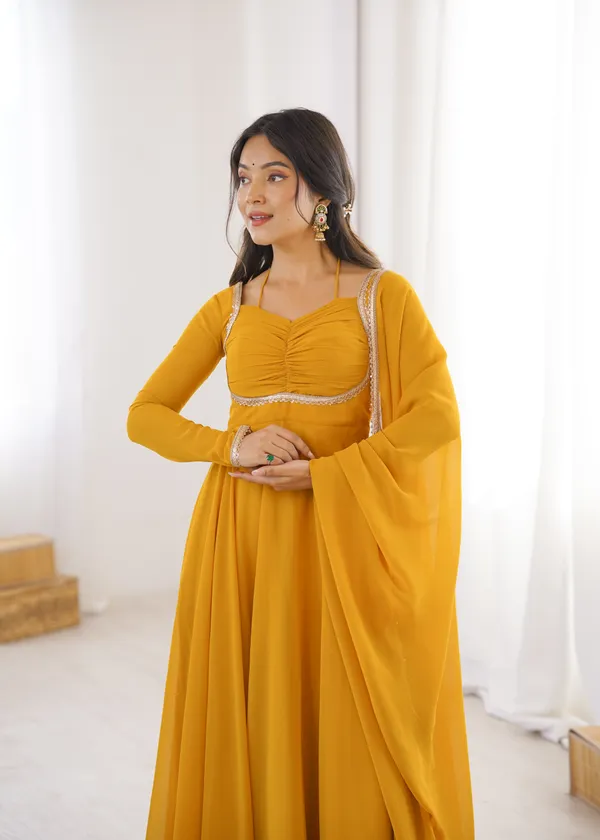 Elegance_Yellow_Georgette_Anarkali_Gown_with_Sequined_Lace_Border_Dupatta_Set