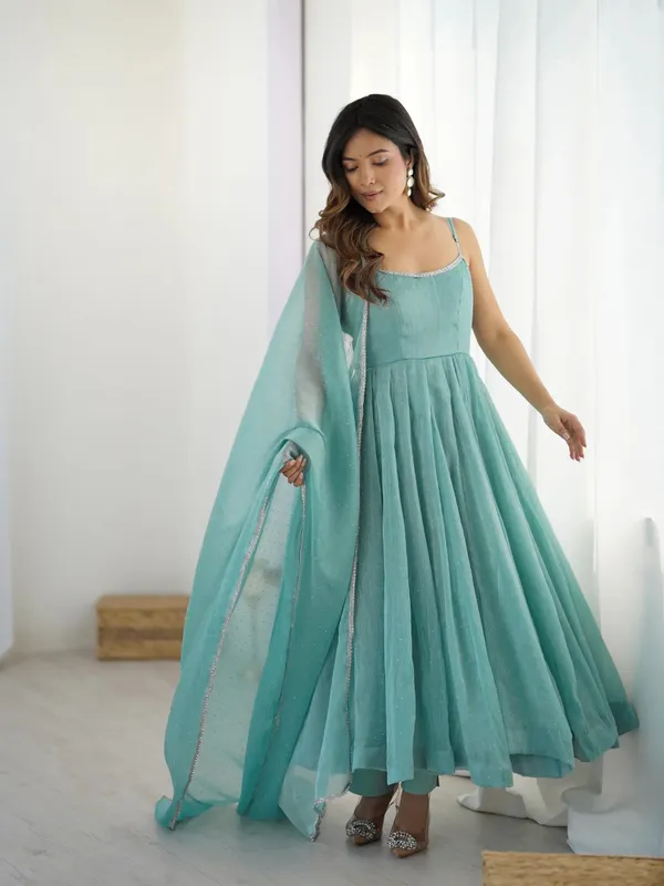 Elegant_Aqua_Blue_Embellished_Anarkali_Dress_with_Sheer_Dupatta