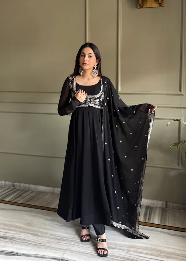 Elegant_Black_Embroidered_Anarkali_Suit_Set_with_Net_Dupatta