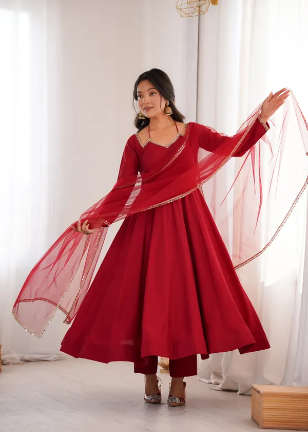 Elegant_Maroon_Anarkali_Suit_Set_with_V-Neckline