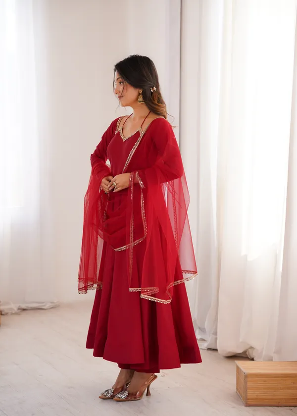 Elegant_Maroon_Anarkali_Suit_Set_with_V-Neckline