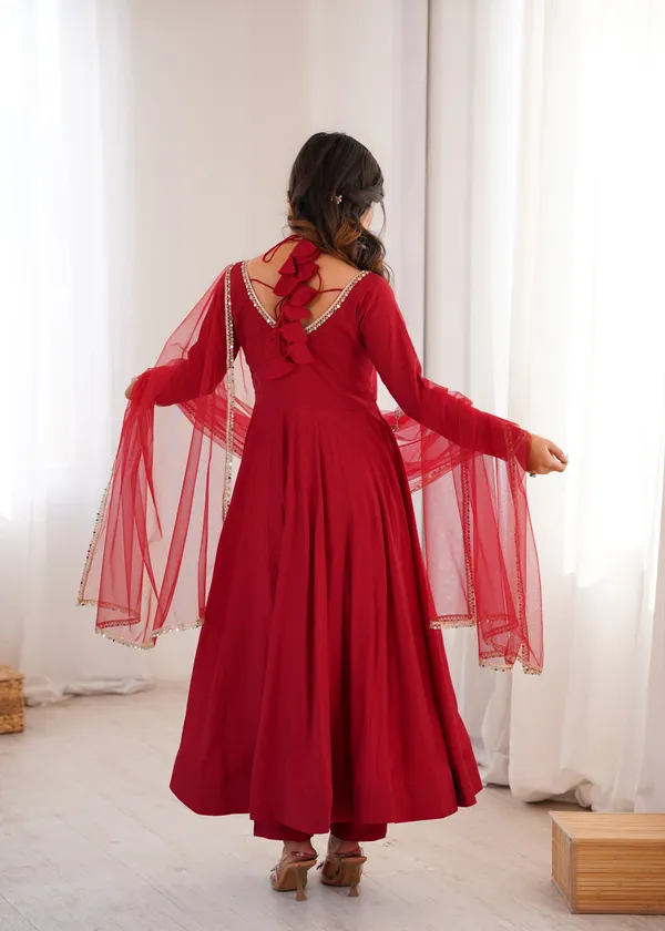 Elegant_Maroon_Anarkali_Suit_Set_with_V-Neckline