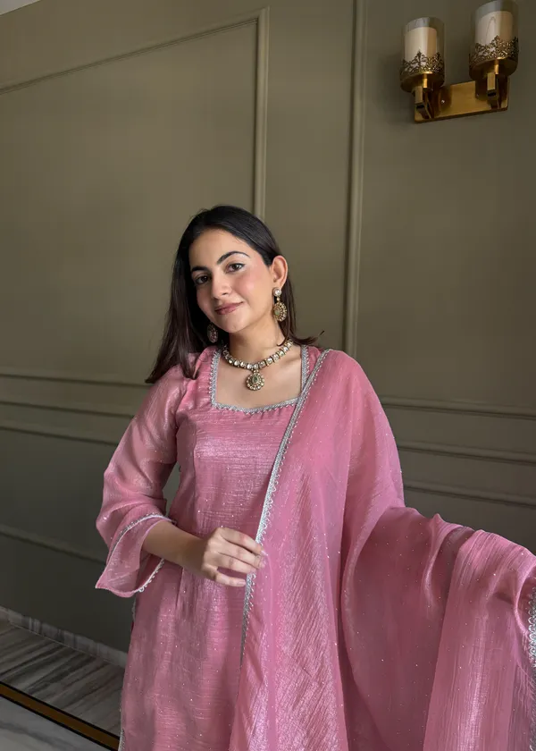 Elegant_Pink_Angrakha_Kurti_Set_with_Salwar_&_Dupatta
