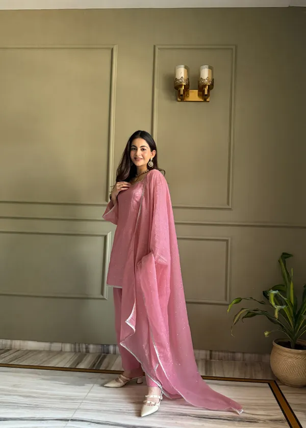 Elegant_Pink_Angrakha_Kurti_Set_with_Salwar_&_Dupatta