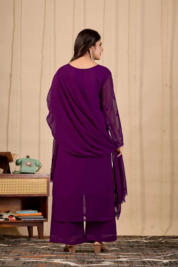 Elegant_Purple_Georgette_Lucknowi_Chikankari_Salwar_Suit_Set_with_Sequins_&_Dupatta